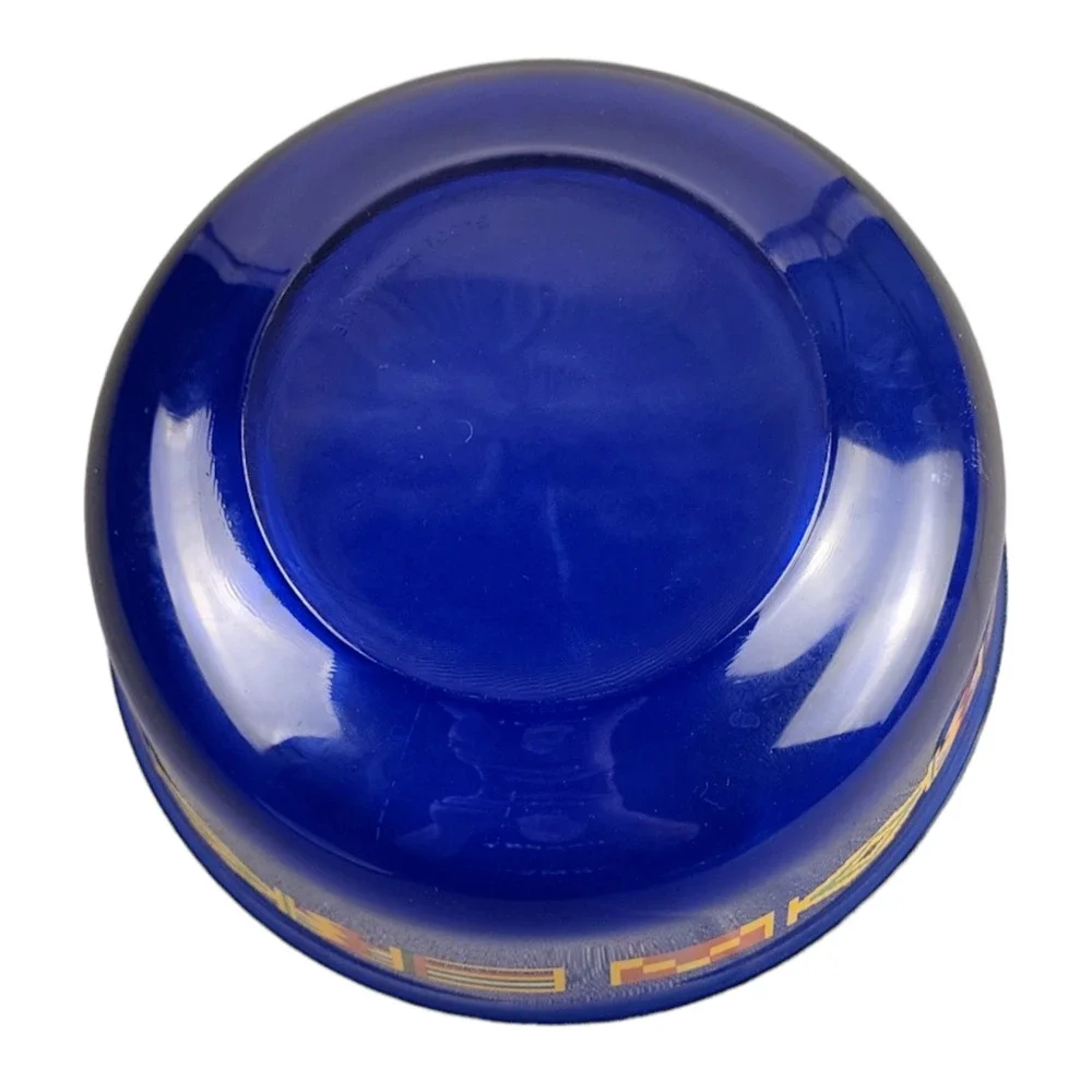 Vintage 1972 Cobalt Blue Olympics Flage Bowl Munich Germany Made in Frances - Picture 4 of 4